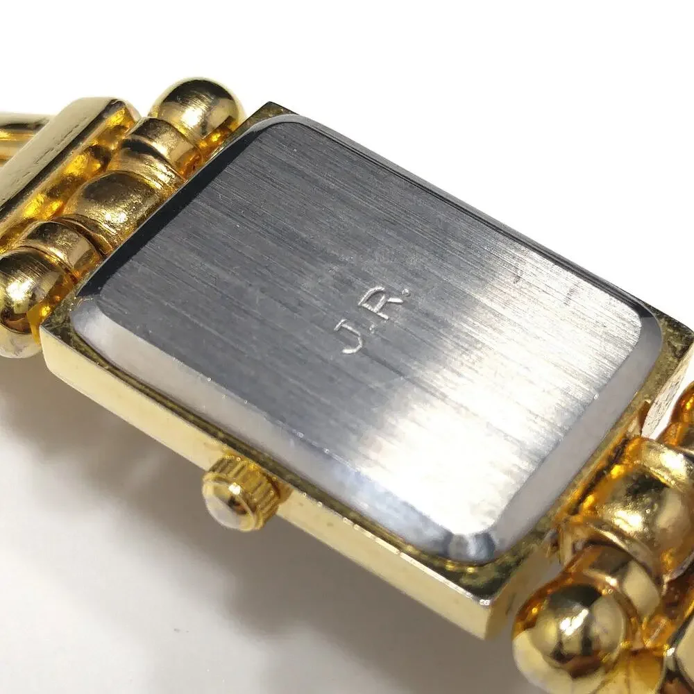 Vintage Joan Rivers Classics Gold Plated Quartz Watch Black Face